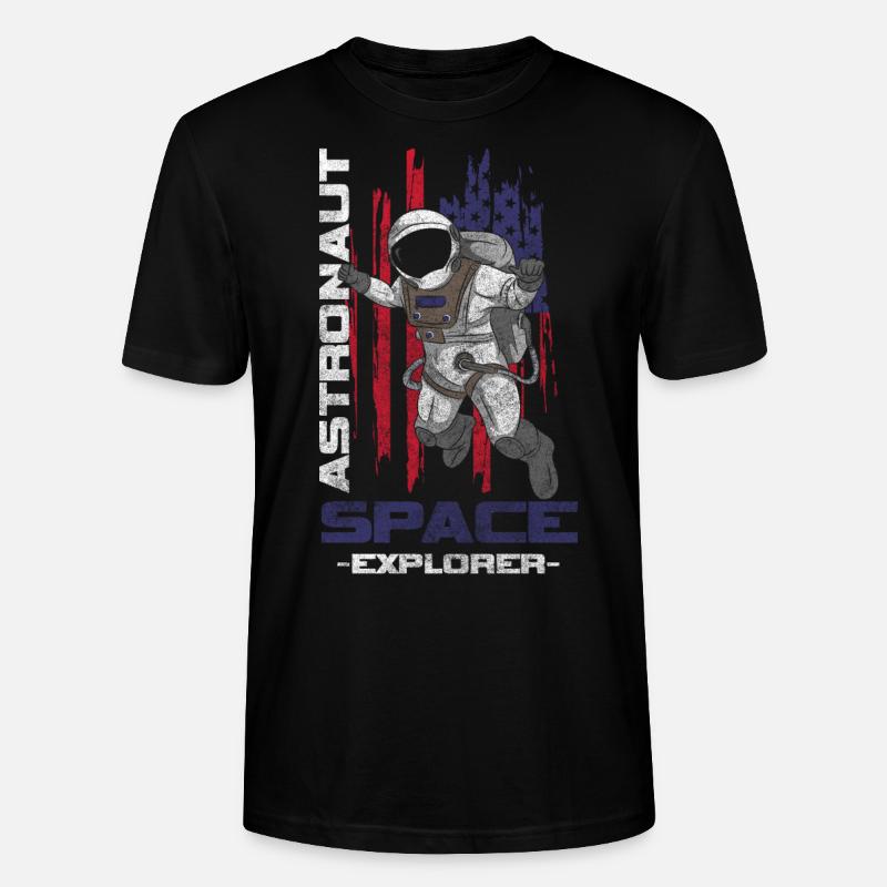 Astronaute Spaceflight Weightless Galaxy - T-shirt bio CRAFTER Stanley Stella Unisexe - noir