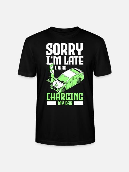 E-Auto Tesla Strom Klimaschutz - Stanley/Stella Unisex Bio-T-Shirt CRAFTER - Schwarz