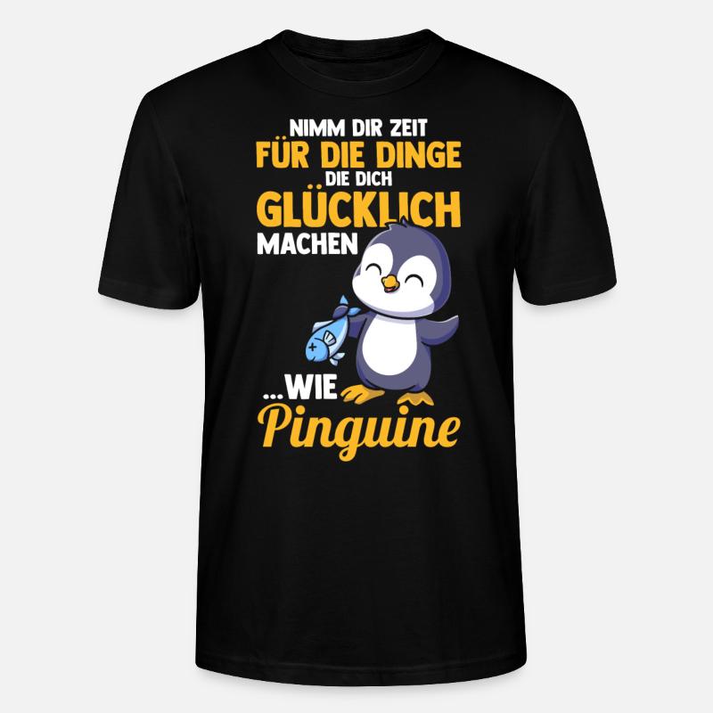 Pinguin - Stanley/Stella Unisex Bio-T-Shirt CRAFTER - Schwarz