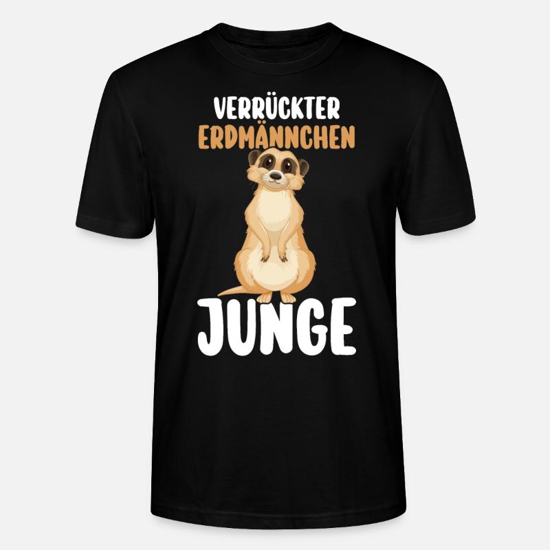 Erdmännchen - Stanley/Stella Unisex Bio-T-Shirt CRAFTER - Schwarz