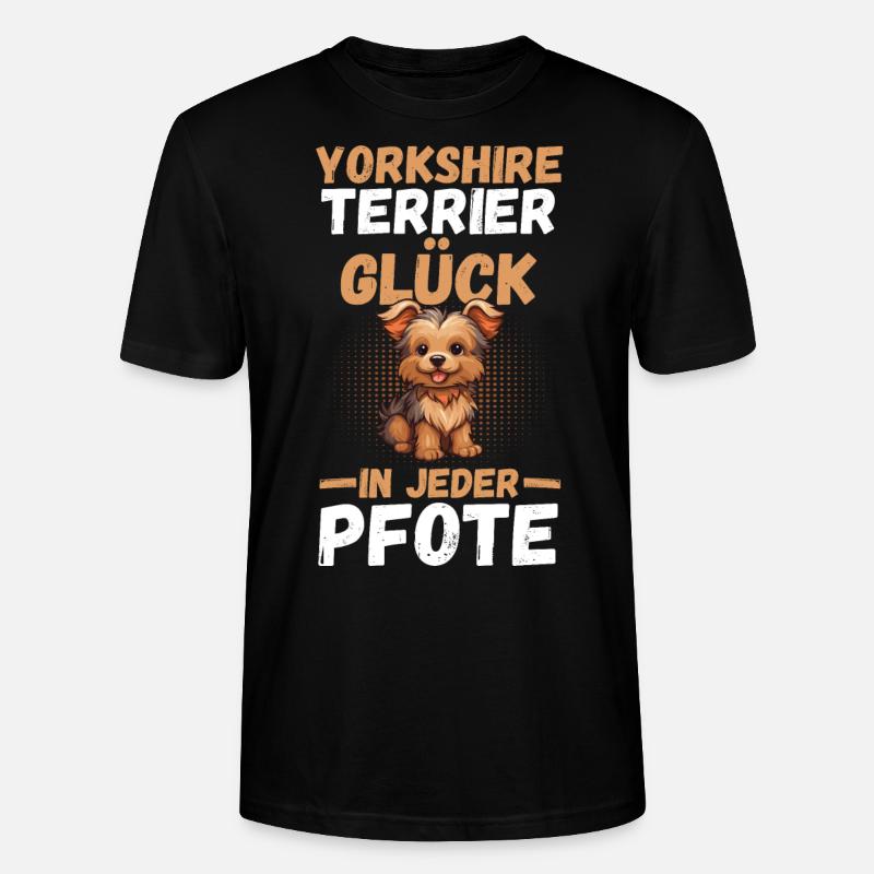 Hund Yorkshire Terrier - Stanley/Stella Unisex Bio-T-Shirt CRAFTER - Schwarz
