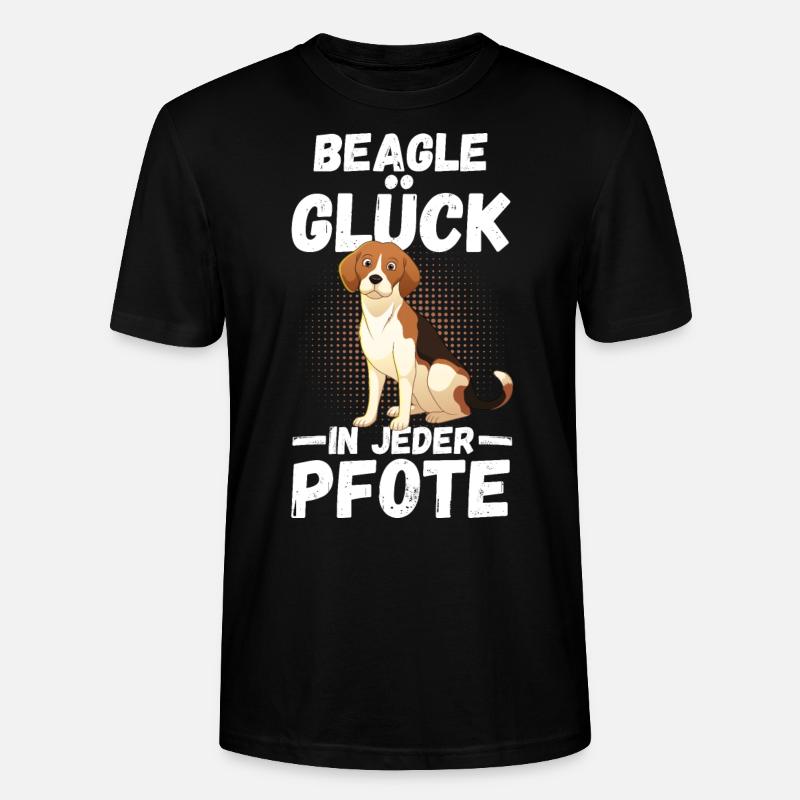 Hund Beagle - Stanley/Stella Unisex Bio-T-Shirt CRAFTER - Schwarz