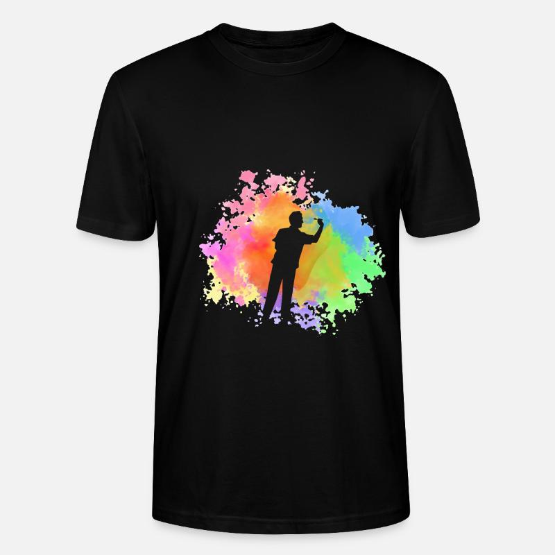 Joueur de fléchettes Fléchettes - T-shirt bio CRAFTER Stanley Stella Unisexe - noir
