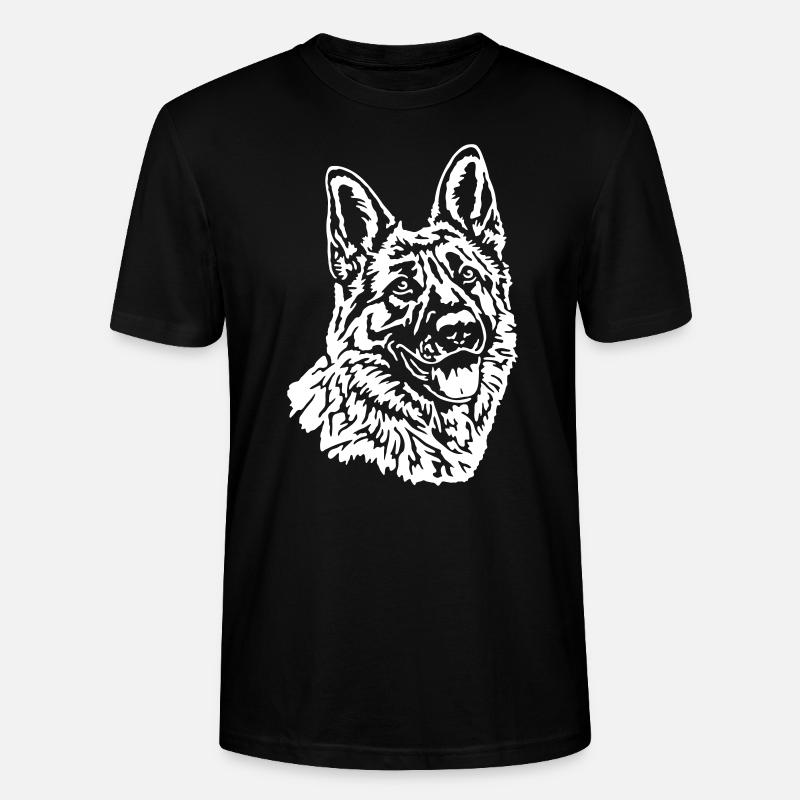 572 Deutscher Schäferhund - Stanley/Stella Unisex Bio-T-Shirt CRAFTER - Schwarz