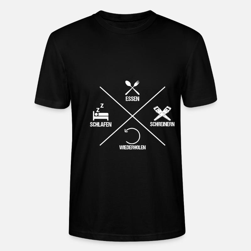 Carpenter, Carpenter, Carpenter - Stanley/Stella CRAFTER Unisex Organic T-Shirt - black