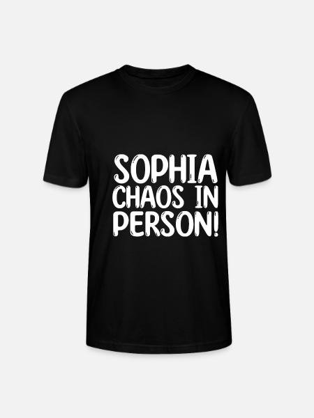 First name Sophia - Stanley/Stella CRAFTER Unisex Organic T-Shirt - black