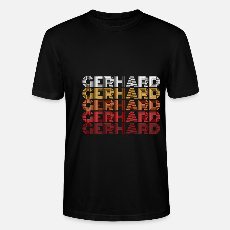 Gerhard - Stanley/Stella Unisex Bio-T-Shirt CRAFTER - Schwarz