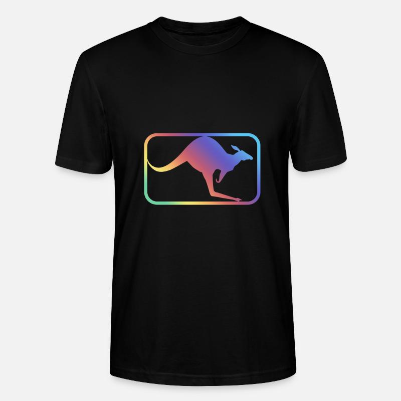 logo kangourou - T-shirt bio CRAFTER Stanley Stella Unisexe - noir