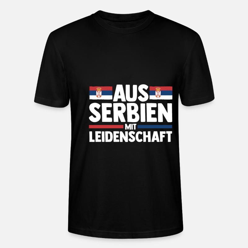Serben Serbisch Serbien - Stanley/Stella Unisex Bio-T-Shirt CRAFTER - Schwarz