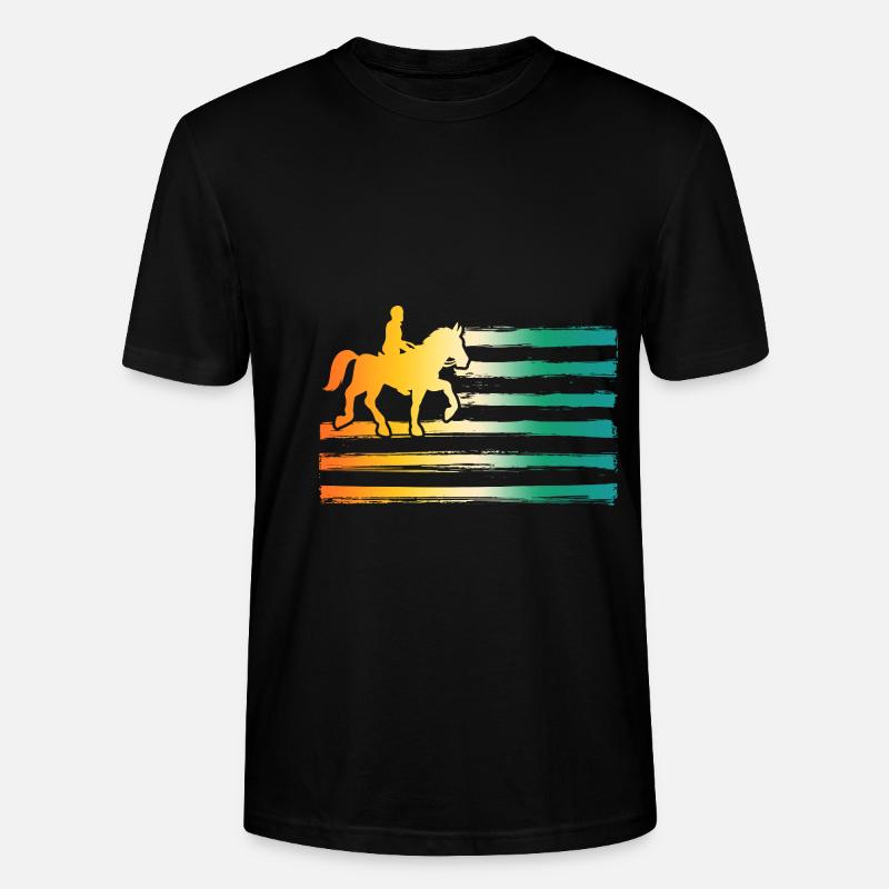 Reiten Pferde - Stanley/Stella Unisex Bio-T-Shirt CRAFTER - Schwarz