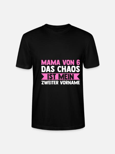 Mom of 6 children - Stanley/Stella CRAFTER Unisex Organic T-Shirt - black