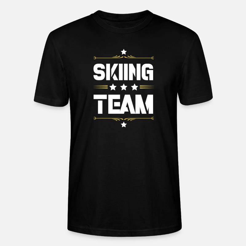 Skiing Team - Stanley/Stella Unisex Bio-T-Shirt CRAFTER - Schwarz