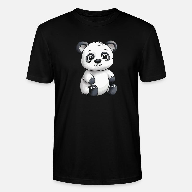 Panda Tier - Stanley/Stella Unisex Bio-T-Shirt CRAFTER - Schwarz