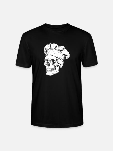 Chef Skull - Stanley/Stella CRAFTER Unisex Organic T-Shirt - black