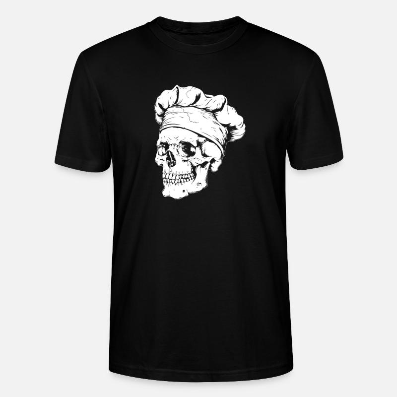 Crâne de chef - T-shirt bio CRAFTER Stanley Stella Unisexe - noir