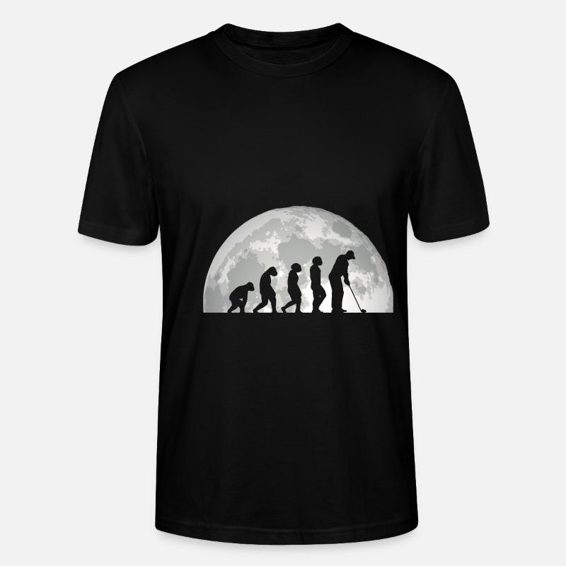 Golfer Evolution Golf - Stanley/Stella CRAFTER Unisex Organic T-Shirt - black