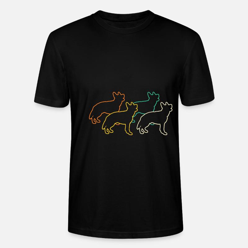 Hund Deutscher Schäferhund - Stanley/Stella Unisex Bio-T-Shirt CRAFTER - Schwarz