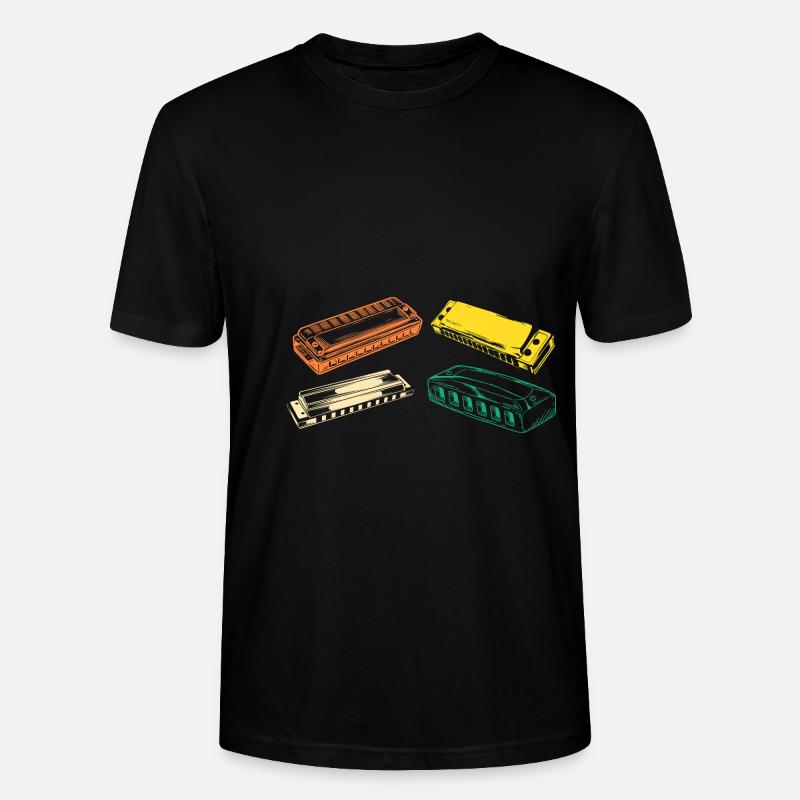 Harmonica Evolution Harmonica - T-shirt bio CRAFTER Stanley Stella Unisexe - noir