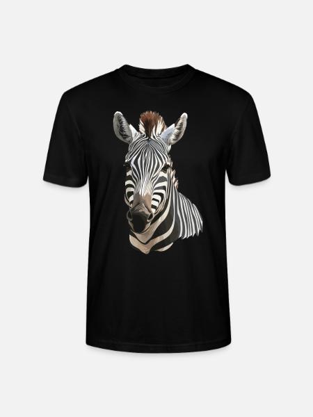 Zebra - Stanley/Stella Unisex Bio-T-Shirt CRAFTER - Schwarz