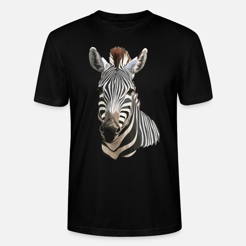 Zebra - Stanley/Stella Unisex Bio-T-Shirt CRAFTER - Schwarz