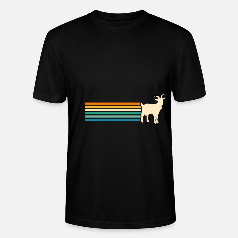 Ziegen - Stanley/Stella Unisex Bio-T-Shirt CRAFTER - Schwarz