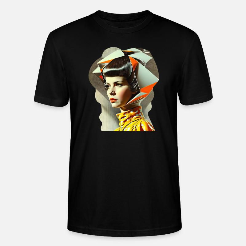 Retro Flash No45 - Stanley/Stella Unisex Bio-T-Shirt CRAFTER - Schwarz