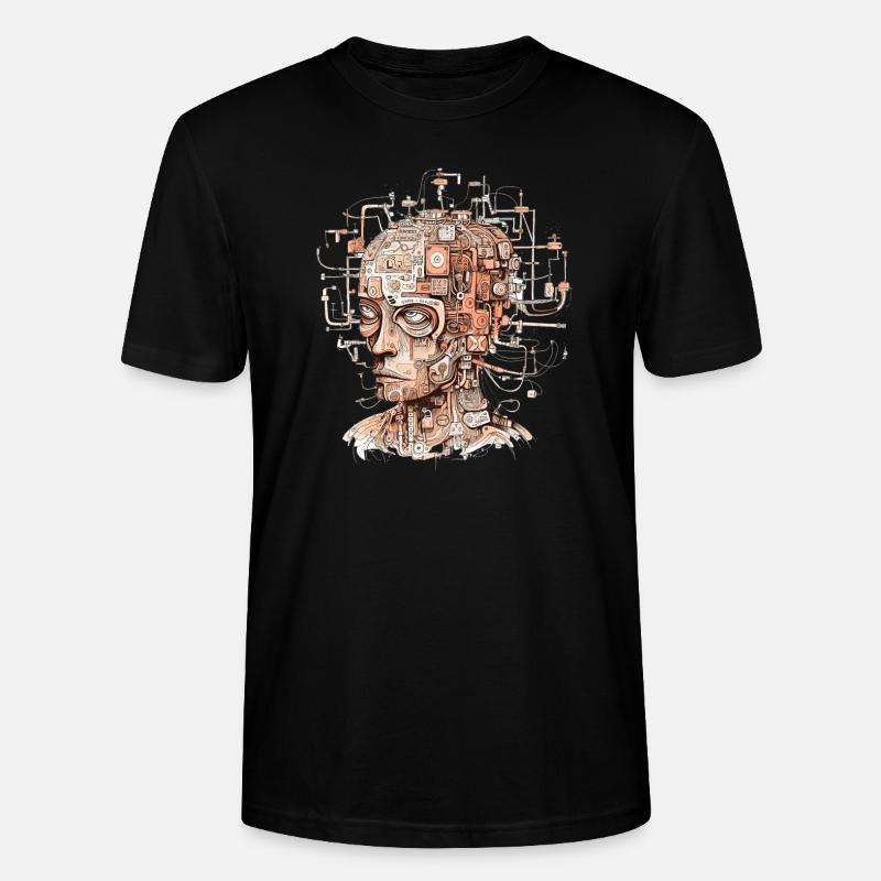Abstrakter Geist - Stanley/Stella Unisex Bio-T-Shirt CRAFTER - Schwarz