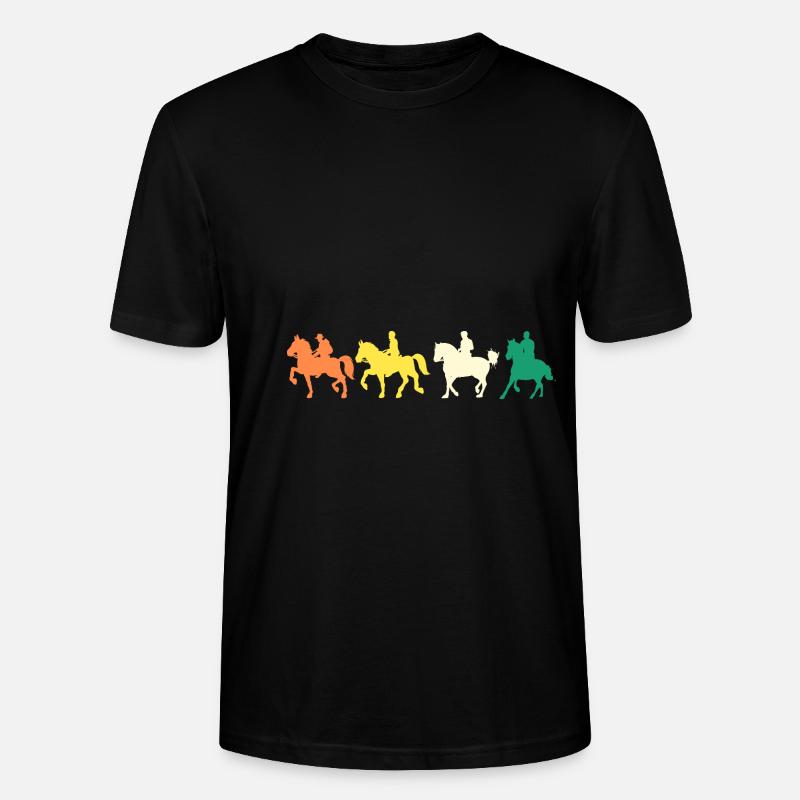 Reiten Evolution Pferde - Stanley/Stella Unisex Bio-T-Shirt CRAFTER - Schwarz