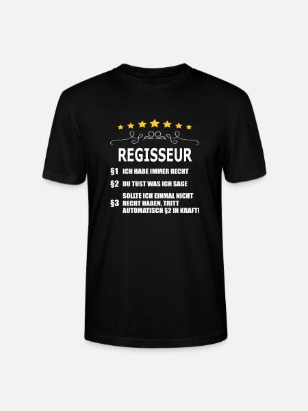 REGISSEUR - Stanley/Stella Unisex Bio-T-Shirt CRAFTER - Schwarz