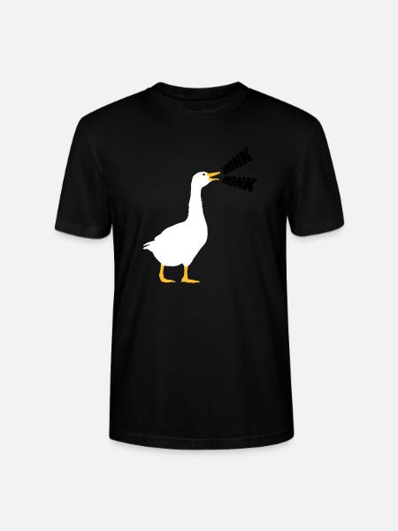 Honk Honk Goose - Stanley/Stella CRAFTER Unisex Organic T-Shirt - black