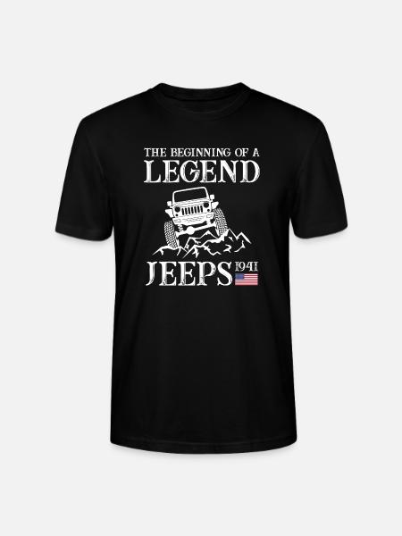 Jeeps Legend - Stanley/Stella CRAFTER Unisex Organic T-Shirt - black