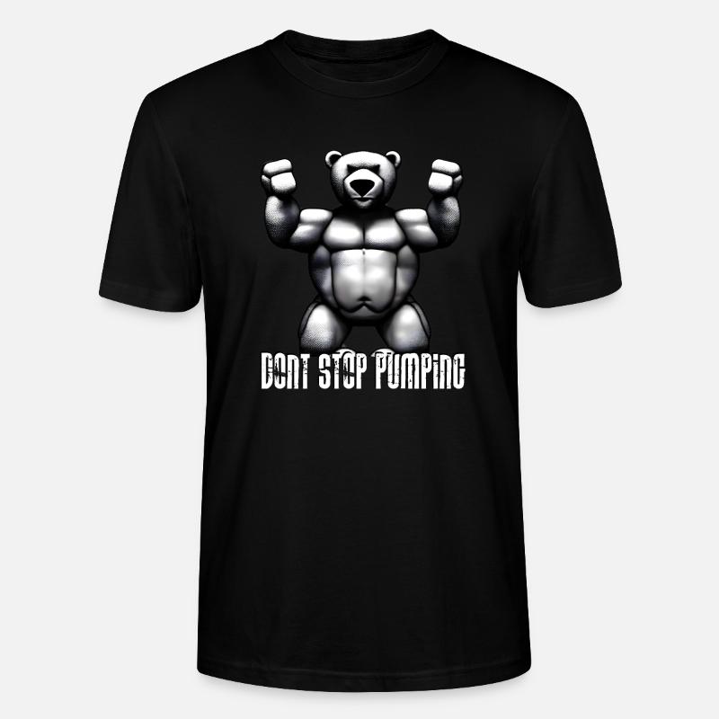 N’arrêtez pas de pomper - T-shirt bio CRAFTER Stanley Stella Unisexe - noir