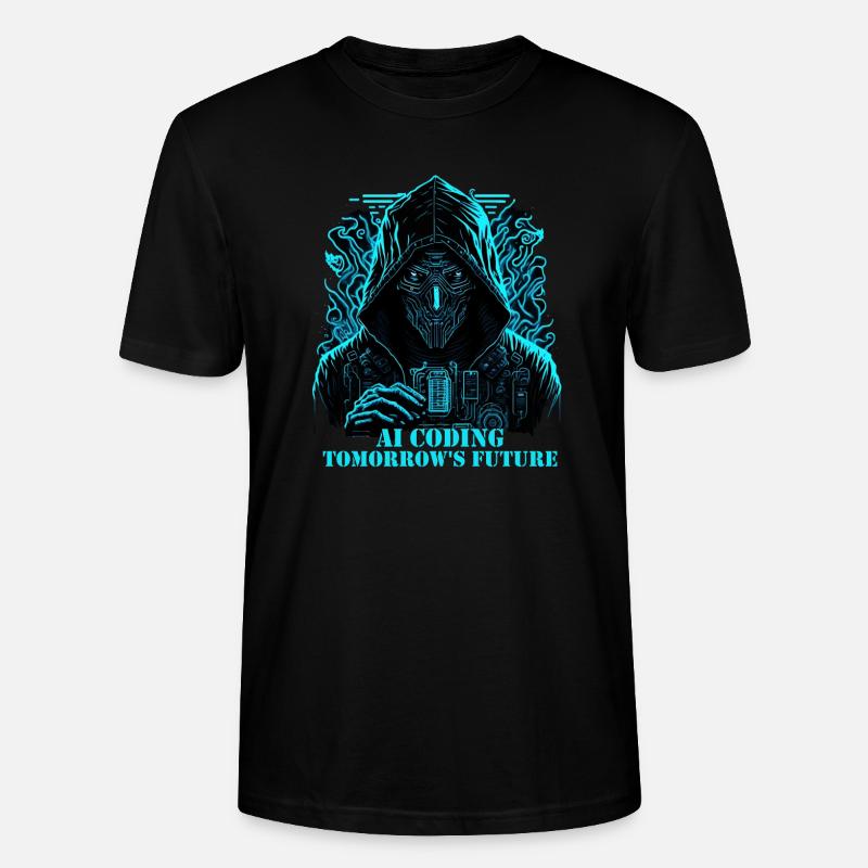 Artificial intelligence coding future - Stanley/Stella CRAFTER Unisex Organic T-Shirt - black