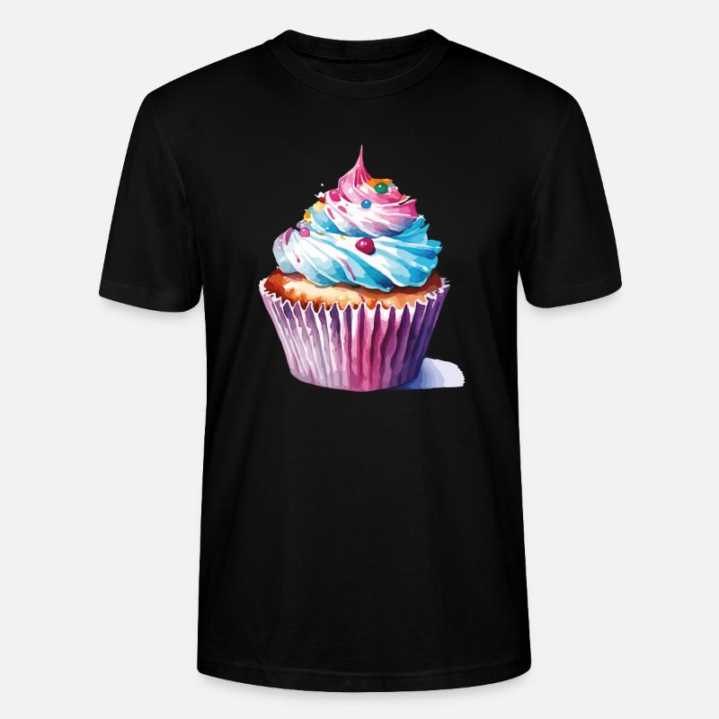 cupcake 2 2 - Stanley/Stella Unisex Bio-T-Shirt CRAFTER - Schwarz