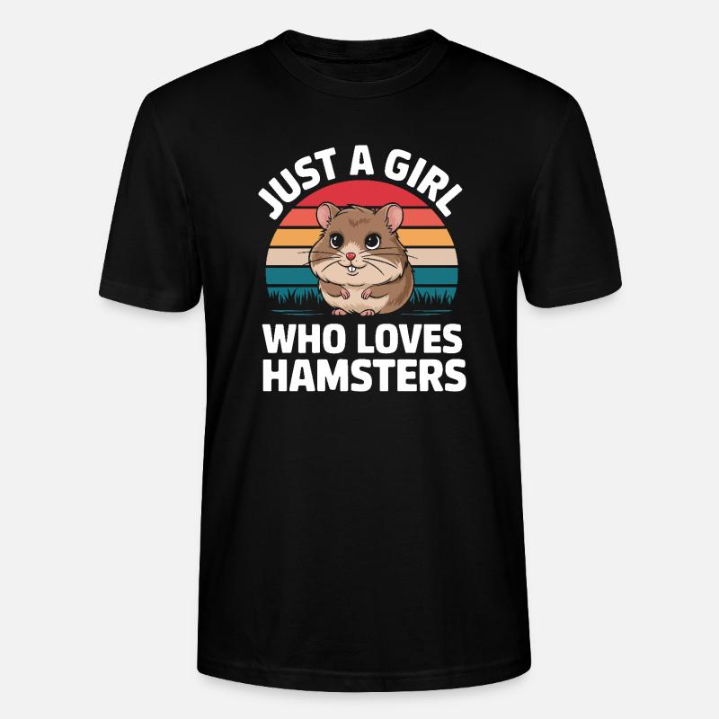 Hamster - Stanley/Stella Unisex Bio-T-Shirt CRAFTER - Schwarz