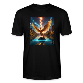 Chic - Stanley/Stella Unisex Bio-T-Shirt CRAFTER - Schwarz - Vorne - Alina (178cm) & Michal (187cm)