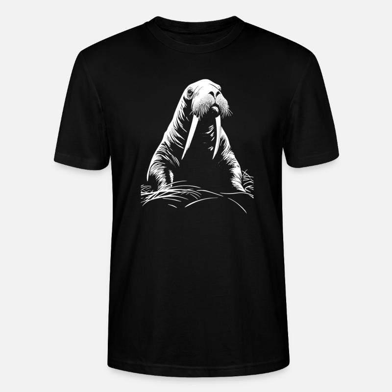Walrus - Stanley/Stella Unisex Bio-T-Shirt CRAFTER - Schwarz