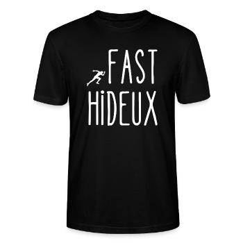 fast hideux - T-shirt bio CRAFTER Stanley Stella Unisexe - noir - Devant - Alina (178cm) & Michal (187cm)