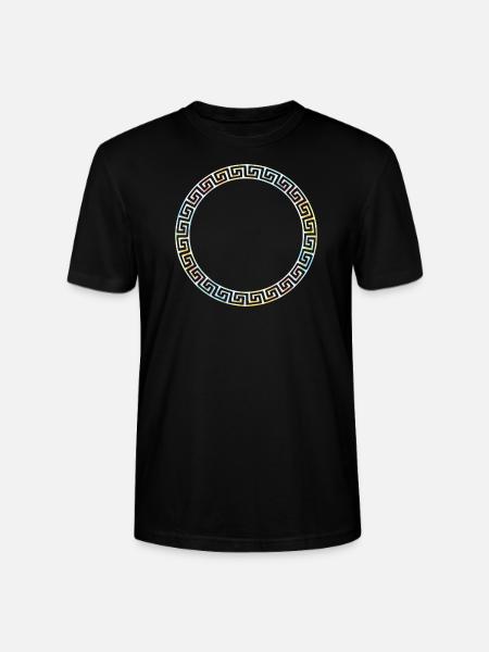 Kreis bunt - Stanley/Stella Unisex Bio-T-Shirt CRAFTER - Schwarz