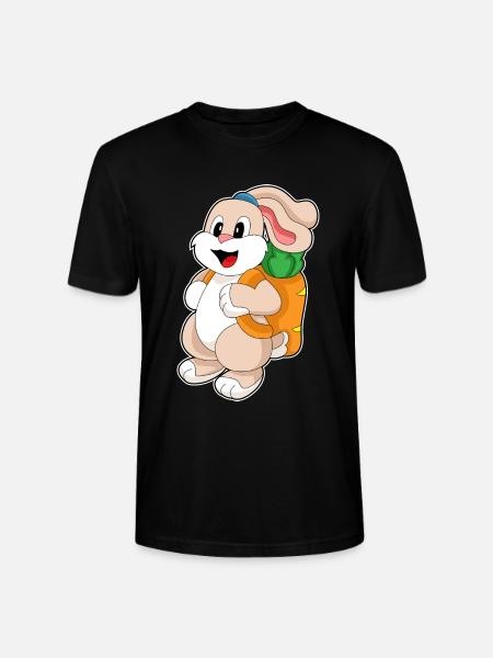 Bunny Student Backpack School - Stanley/Stella CRAFTER Unisex Organic T-Shirt - black