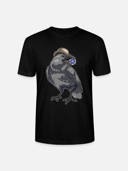 Crow Poker Poker Chips - Stanley/Stella CRAFTER Unisex Organic T-Shirt - black