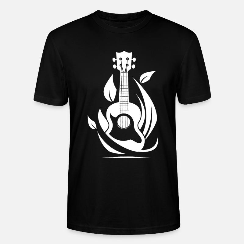 Ukulele Grafik - Stanley/Stella Unisex Bio-T-Shirt CRAFTER - Schwarz