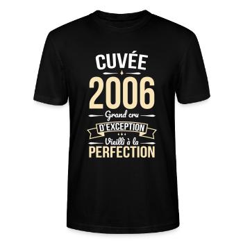 2006 – Perfekt gereift - Stanley/Stella Unisex Bio-T-Shirt CRAFTER - Schwarz - Vorne - Alina (178cm) & Michal (187cm)