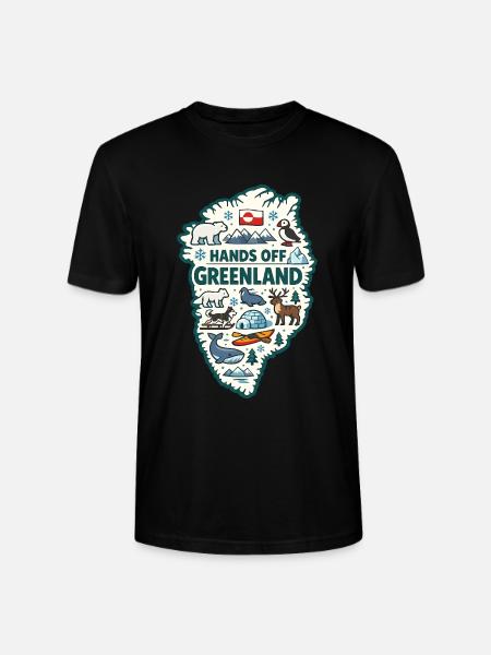Hænderne væk fra Grønland Europa Solidaritet - Stanley Stella CRAFTER unisex økologisk-T-shirt - sort