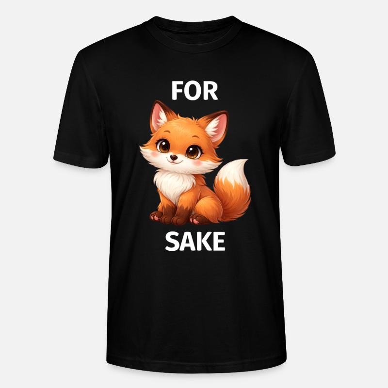 Um Fox' Willen - Stanley/Stella Unisex Bio-T-Shirt CRAFTER - Schwarz