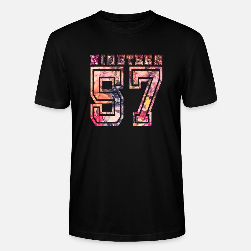 NINETEEN 1957 B - T-shirt bio CRAFTER Stanley Stella Unisexe - noir