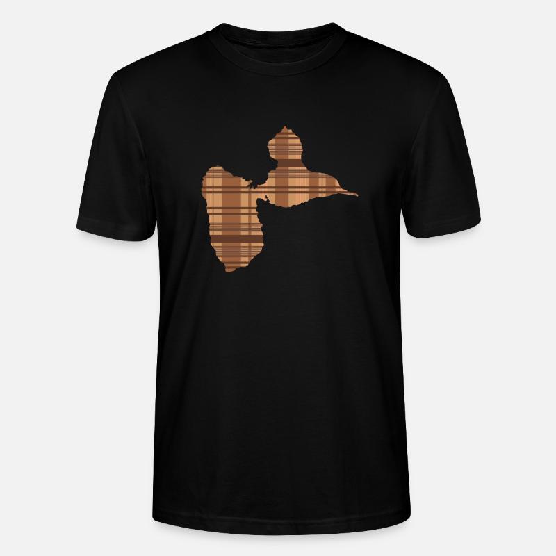 Tshirt gwada madrasse Marron - T-shirt bio CRAFTER Stanley Stella Unisexe - noir