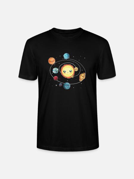 the solar system - Stanley/Stella CRAFTER Unisex Organic T-Shirt - black