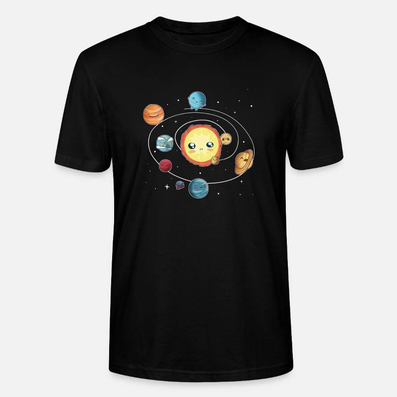 le système solaire - T-shirt bio CRAFTER Stanley Stella Unisexe - noir