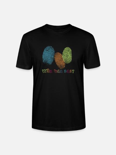 Fingerabdrücke - Wer war das? - Stanley/Stella Unisex Bio-T-Shirt CRAFTER - Schwarz